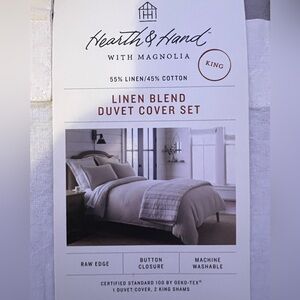Hearth & Hand Linen Blend Duvet Cover Set